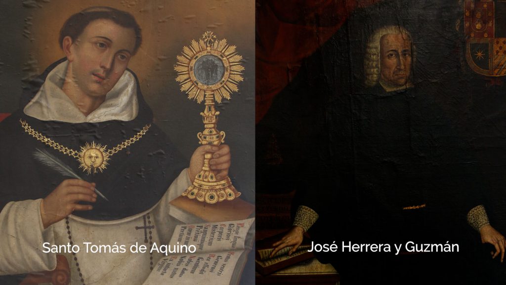 Colaboración para la restauración de dos pinturas del siglo XVIII en la colección del Rosario
